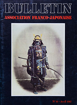 Book Review: Bulletin Association Franco-Japonaise No 16 Janvier 1987 by Bernard Fournier-Bourdier (ed.)